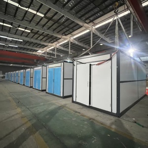 Maison conteneur préfabriquée pliable, maison conteneur modulaire empilable, maison en acier en kit pour <span class=keywords><strong>logement</strong></span> d'urgence et bureau - Product Image 4