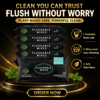 Lingettes humides biodégradables pour adultes, personnalisables avec logo, 99,9 % d'eau, aloe vera, vitamine E, jetables dans les toilettes, douces, écologiques, pour la maison