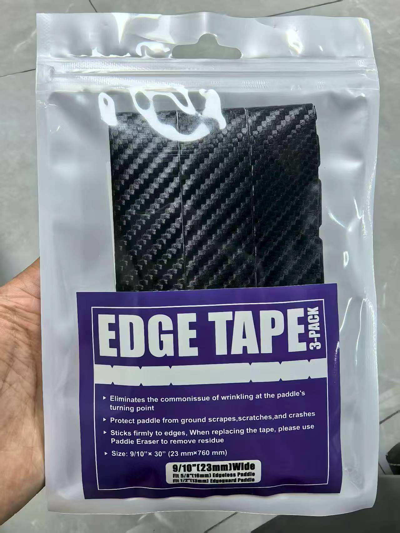 Patrón de tela de carbono negro 76*2,3 cm