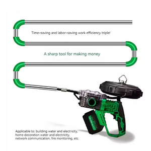 Machine à enfiler les câbles électrique automatique 21V, outils d'électricien, batterie au lithium, machine à enfiler les fils électriques, <span class=keywords><strong>tire</strong></span>-câbles 40m/min - Product Image 5