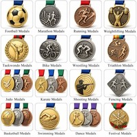 Vente Flash : Médailles Personnalisées sur Mesure, Fabricant de Médailles, Prix Abordables, Récompenses d'Honneur en Alliage de Zinc Plaqué Or 3D, Médailles de Course Sportive de Haute Qualité