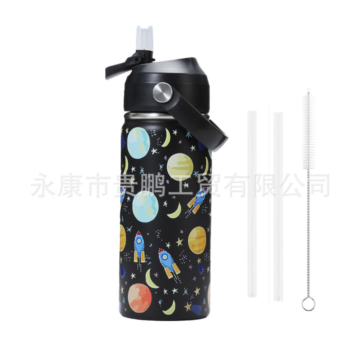 ลายท้องฟ้าเต็มไปด้วยดวงดาวสีดำพร้อมฝาครอบซิลิโคนสีดำ