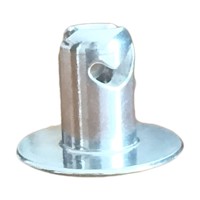 Nouveau fermoir Dzus 7/16" .600" en aluminium argenté avec tête de 1'' et verrouillage à 1/4 de tour, marque Foracing, pour pièces de voitures de course