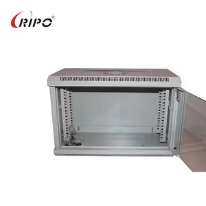 Gabinete de telecomunicaciones Ripo 12U montado en la pared modelo 126060GM/G19 con puerta de vidrio gris de 600x600mm en stock - Product Image 2