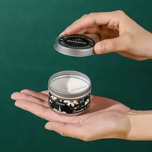 パーソナライズされたトラベルメタルブリキゴールドベビーブライダルシャワーウェディングミニ小さなキャンドルは香水の香りのカーゼンキャンドルギフトセットを支持します