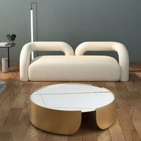 GEDO Nordic Light Luxury Home Canapé simple Chaise de salon Canapé décontracté Chaise Lambsam Cashmere