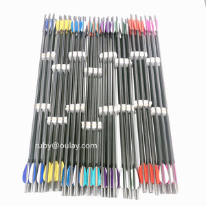 0.002 ~ 0.004 Thẳng Carbon Tinh Khiết Mũi Tên Với 4 Cái Thổ Nhĩ Kỳ Fletchings Horseback Bắn 100% Carbon Tinh Khiết Mũi Tên - Product Image 1