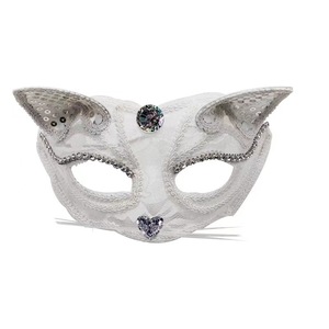 Masque en dentelle pour cosplay d'Halloween 2024, masque pour femme, demi-visage, maquillage, fête, danse, renard, œil de chat sexy - Product Image 3
