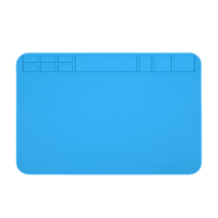 Tapis de réparation en silicone antiadhésif - Organisateur d'outils magnétique antistatique pour la maintenance des téléphones, des appareils photo et des circuits imprimés