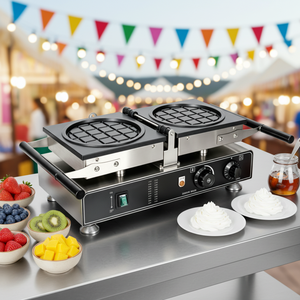 Gaufrier électrique mini certifié CE Baishida avec moule à grille carrée classique, puissance 1,6 kW, pour usage domestique et hôtelier - Product Image 5