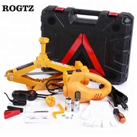 Premium CE IOS 2T DC12V Portable étage ascenseur voiture levage électrique vis ciseaux élévateur cric et clé à chocs changement rapide des pneus
