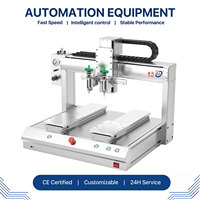 Distributeur de colle double tête Jinma avec table de travail alternée