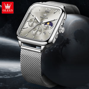   Montre de luxe 9914 au design personnalisé avec logo OEM, multifonctionnelle, diamantée, pour homme, sportive, à la mode, vente en gros, montre à quartz avec bracelet en maille - Product Image 3