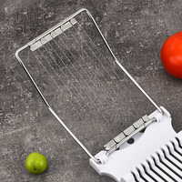 Roestvrijstalen draadvormige lunchvleessnijder, hardgekookte eiersnijder, multifunctioneel fruit snijgereedschap voor thuiskeuken
