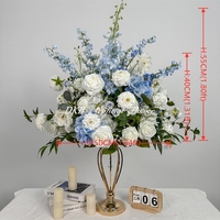 DKB Promotion Exceptionnelle : Centre de Table Floral Artificiel en Boule de Roses Réalistes Multicolores pour Décoration de Mariage