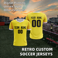 Maillot de football personnalisé en gros, impression numérique, manches courtes, respirant, maille écologique, séchage rapide, polyester, taille plus