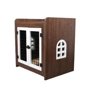 Maison pour chien nouvelle Cage pour chien en bois, emballage en carton en bois mode Floral meubles pour animaux de compagnie meubles durables Style chien caisse en bois