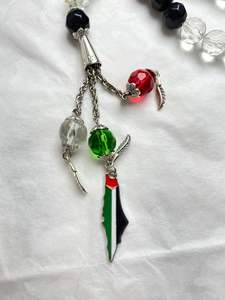 2025, новый Blnieece, оптовая продажа, Кристальный флаг, красный, зеленый, белый, черный цвета, 33, палестин, бусины - Product Image 4