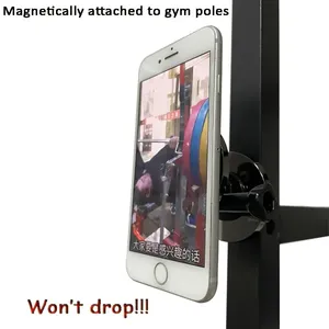 Support métallique extra fort pour téléphone portable Support magnétique universel pour téléphone portable Chariots de golf Support pour téléphone portable double support magnétique pour gym - Product Image 3