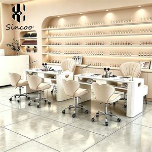 Mesa de Manicura de Lujo, Mesa de Trabajo para Arte de Uñas con Colector de Polvo, para Salón de Belleza, Spa y Manicuristas - Product Image 1
