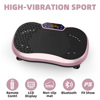 Plateforme vibrante électromagnétique verticale en ABS or rose pour usage domestique, 1 à 120 niveaux, écologique, pour une combustion facile des graisses