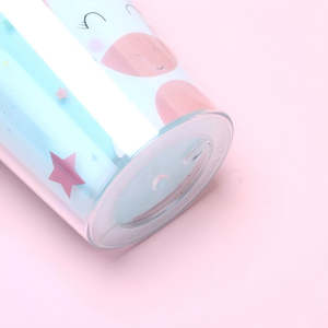 Vaso de Plástico con Diseño de Unicornio de 450 ml, con Tapa Hermética y Diseño de Estrellas, para Bebidas Frías para Niños - Product Image 5