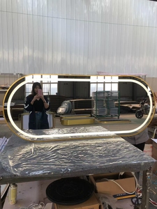 Gương trang điểm, nội thất salon làm đẹp, gương trang điểm tiệm cắt tóc, gương trang điểm salon tóc có tủ đựng đồ, gương cho thợ làm tóc - Product Image 3