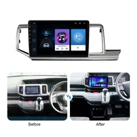 Jiawell 10 inci Android Car DVD Player GPS FM Musik Audio Video Carplay Wifi BT Radio Mobil untuk Honda Honda Stepwgn 2009-2015