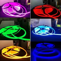 Bande lumineuse LED USB 1-5M 5V 320LEDs/M COB avec capteur tactile, lampe à intensité variable, ruban lumineux DIY, rétroéclairage de miroir, éclairage de nuit pour la cuisine, la salle de séjour, la télévision