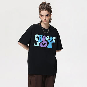 T-shirt pour homme surdimensionné à épaules tombantes en coton 300 g/m² avec impression personnalisée - Product Image 2