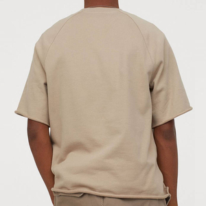 Designer <b>Drop</b> Shoulder Baggy Tshirts Heavyweight Oversized Blank T Shirt Streetwear 100% Cotton Boxy Plain Men's T-Shirts - Product Image 3