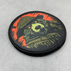 ตราสัญลักษณ์หมี Tactical Bear ผลิตจากผ้าแคนวาสพิมพ์ลายรักษ์โลก พร้อมแถบตีนตุ๊กแกสำหรับติดหมวก กระเป๋าเป้ และอุปกรณ์กลางแจ้ง ยี่ห้อ YYQN - Product Image 2