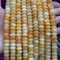 Manik-manik Batu Alam Bentuk Rondelle & Abacus 6x10mm Campuran Warna, Manik-manik Lepas untuk Pembuatan Perhiasan DIY, Gelang, Kalung, Aksesoris