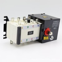 Commutateur de transfert automatique (ATS) de niveau PC 4P 32A 63A 100A, inverseur de source double alimentation pour générateur et système solaire photovoltaïque