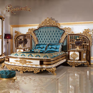 Классический винтажный спальный гарнитур в турецком стиле, роскошный, элегантный, из массива дерева, с ручной резьбой, комплект для спальни (Chambre à Coucher) - Product Image 6
