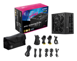 Nueva Fuente de Alimentación para Computadora MPG A1250GS 2025, Doble Conector de 16 Pines, 2x 80+ PLUS Gold, para Juegos de PC, ATX3.1, PCIE5.1, en Stock - Product Image 1