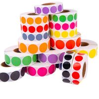 Étiquettes autocollantes transparentes, résistantes à l'eau et à l'huile, rouleaux d'étiquettes pour imprimante thermique, 40 x 30 mm, autocollants ronds imperméables