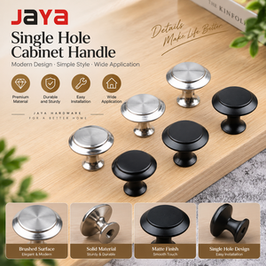 JAYA Single Hole Kitchen Cabinet <strong>Door</strong> Drawers Cabinet Handle Modern Cabinet Handles - Product Image 1