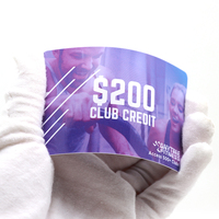 Cartes cadeaux promotionnelles en PVC personnalisables imprimables avec code QR