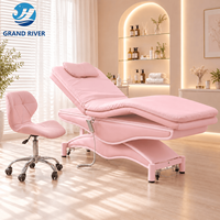 Table de massage électrique de luxe pour salon de beauté, lit de soin du visage, lit de spa, lit de cils, lit esthétique inclinable pour cosméticienne