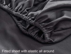 Màu đen được trang bị tấm phù hợp lên đến 17 "inch sâu túi sợi nhỏ + 2 vỏ gối - Product Image 4