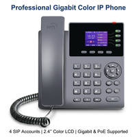 Teléfono VoIP SIP-T790PGN Gigabit Ethernet con 4 Cuentas SIP, Pantalla a Color, PoE, Teléfono IP con Voz HD
