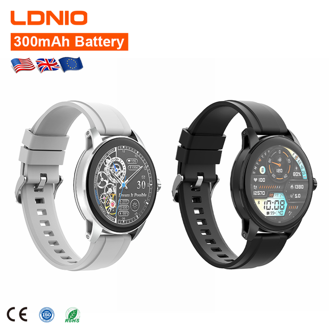 LDNIO SW05 Round Smartwatch Women BT Call Heart Rate Sport Mode Fitness Tracker Waterproof Smart Watch Men for Android