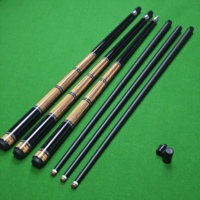 Tongkat Snooker/Pancong Berkualitas Tinggi, Tahan Lama, Ringan, 1/2 Split 2-Piece Center Joint, Sambungan Baja Anti Karat, Karbon