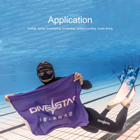 DIVESTAR 3mm Neoprene 2 Pieces Wetsuit Lengan Panjang Tahan Air dan Bernapas untuk Pria, Dilengkapi Hoodie untuk Berenang dan Menyelam