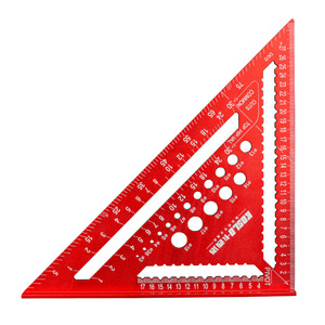 Aluminum Alloy Woodworking Angle Ruler 7 Inch 45 90 Degree Multi Functional With Holes - Product Image 5