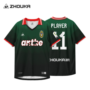 Retro Aangepaste Sport T Hoge Kwaliteit Heren Uniform Custom Voetbal Jersey T Shirts & Tops Truien Voetbalshirt - Product Image 2