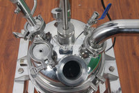 Réacteur chimique de laboratoire miniature de 2 L en acier inoxydable à double enveloppe