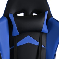 Chaise de jeu avec appui-tête et soutien lombaire, chaise de bureau de jeu confortable et avancée, chaise de jeu inclinable avec siège en cuir PU