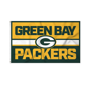 Prêt à expédier Polyester de haute qualité Sport Green Bay Packers drapeau 3x5 Ft bannière avec œillets intérieur extérieur - Product Image 1